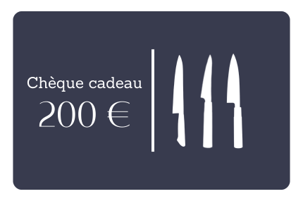 Chèque cadeau Couteau Tojiro 200€