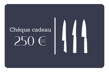 Chèque cadeau Couteau Tojiro 250€