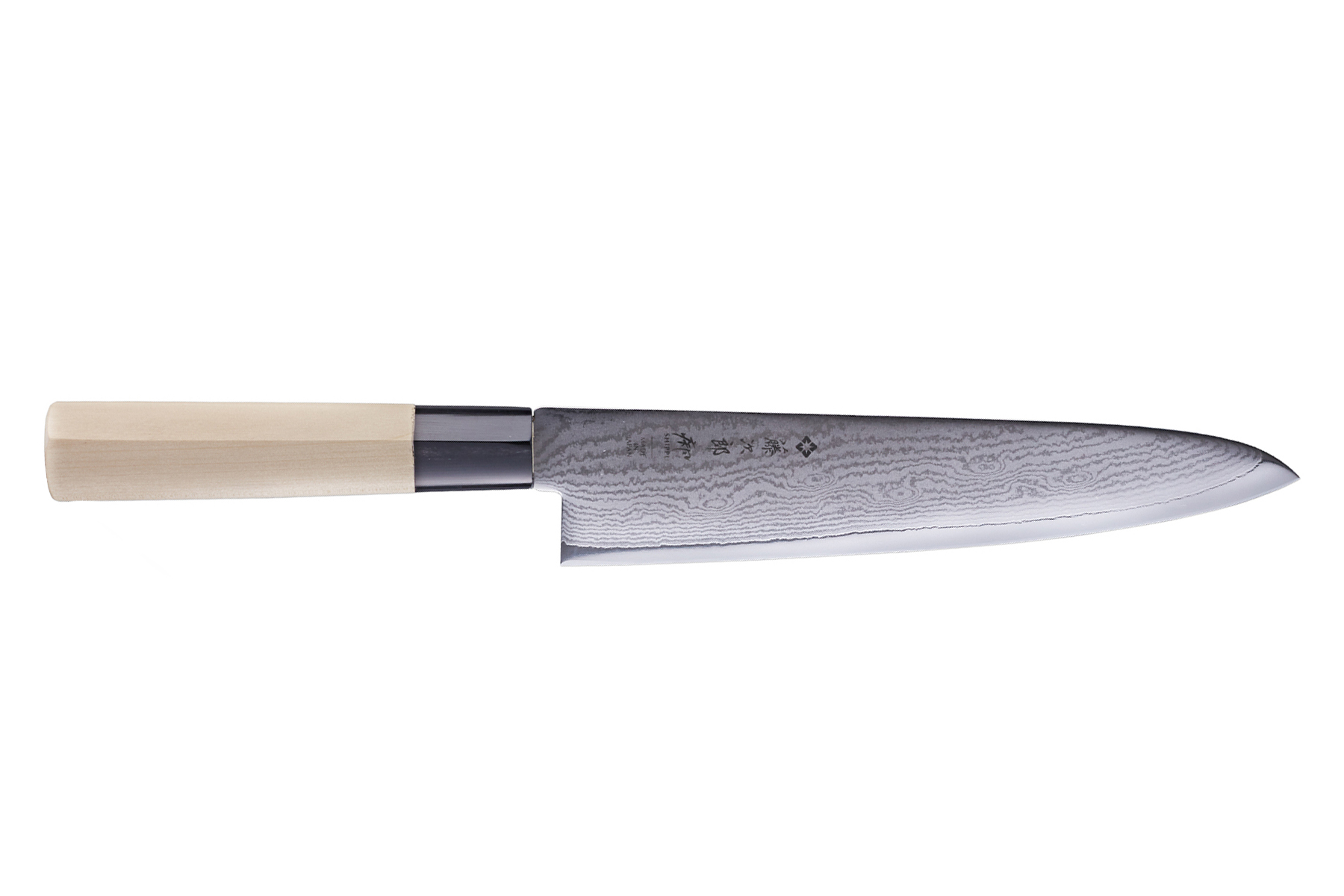 Couteau japonais Tojiro Shippu damas - couteau de chef 21 cm